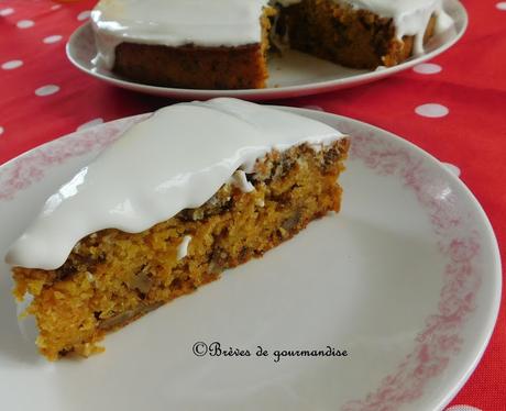 Mon carrot cake aux noix et oranges confites