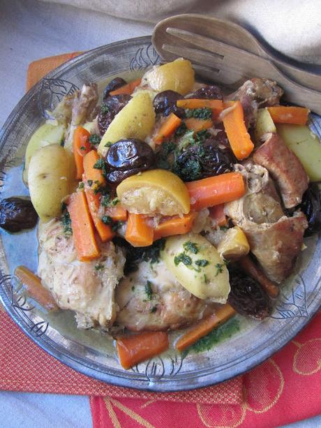 Tajine de lapin au citron confit