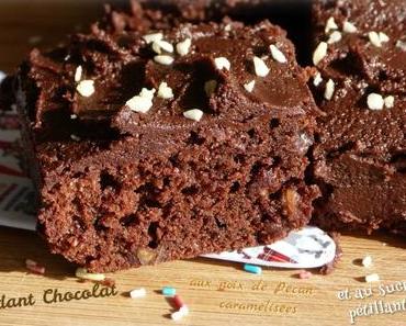 ღ " Miam " Fondant Chocolat - Noix de Pécan caramélisée et sucre pétillant