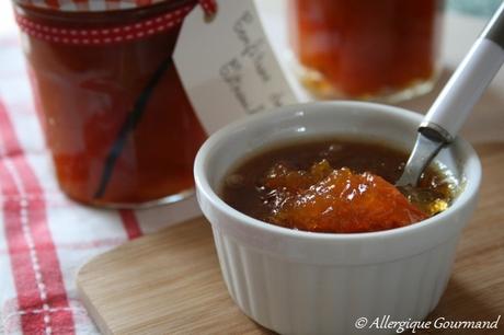 Confiture de citrouille, à la vanille