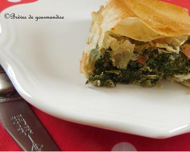 Tourte aux épinards et fromage de chèvre