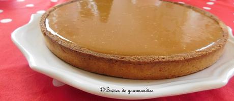 Tarte crémeuse caramel beurre salé et vanille