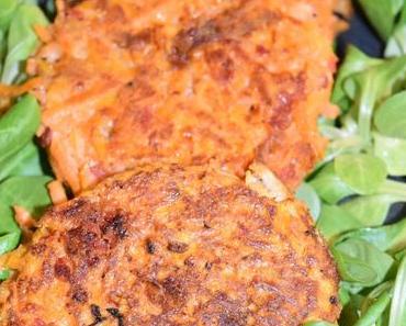 Galettes de patate douce au chorizo