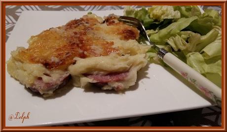 Parmentier aux saucisses de morteau