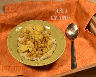 Gobi chana masala {chou-fleur et pois chiches à l’indienne}
