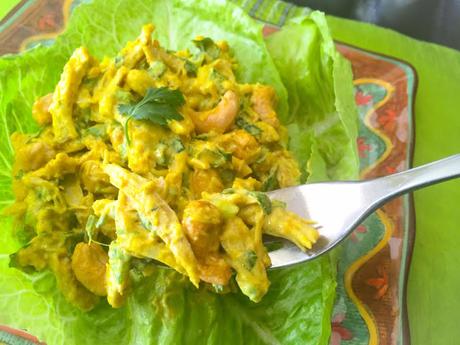 Salade de Poulet Au Curry et Noix de Cajou