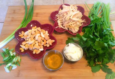 Salade de Poulet Au Curry et Noix de Cajou