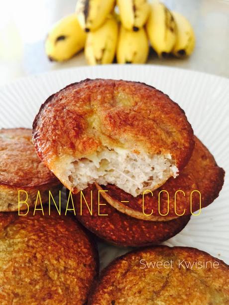 Les petits gâteaux (hyper) légers coco-bananes