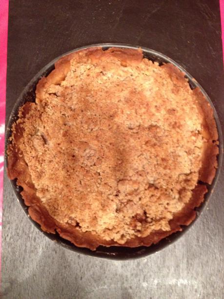 Crumble pie pomme coing