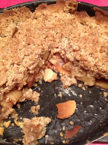 Crumble pie pomme coing