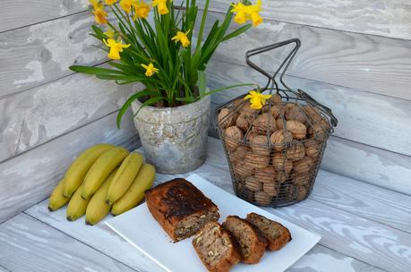 Banana bread vegan aux noix