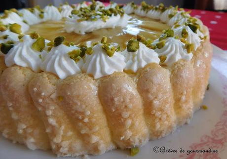 Charlotte vanille mangue {Recette CAP}