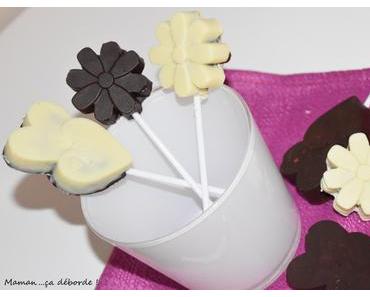 Sucettes chocolat coco