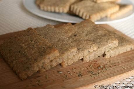 Petits beurres Bio, parmesan-thym sans gluten ni oeufs