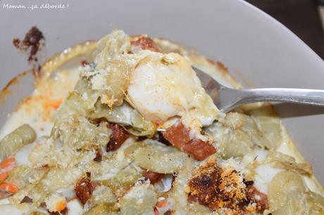 Gratin de St Jacques au chorizo et aux endives