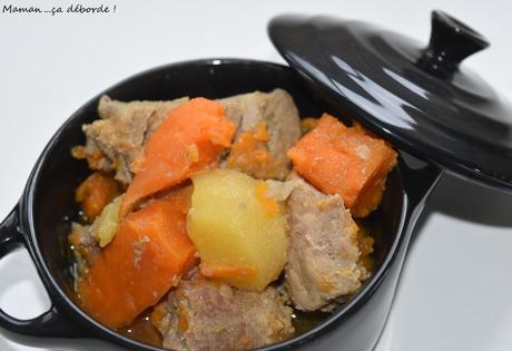 Filet mignon au sirop d'érable, patates douces et pommes