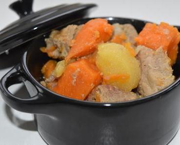 Filet mignon au sirop d’érable, patates douces et pommes