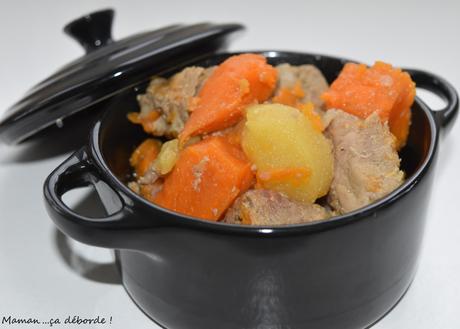 Filet mignon au sirop d'érable, patates douces et pommes