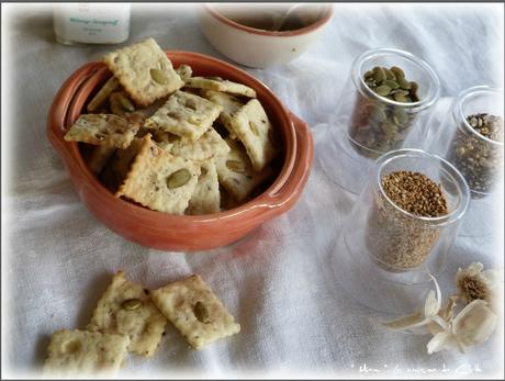 Bataille Food Houmous Crakers graines Tahini