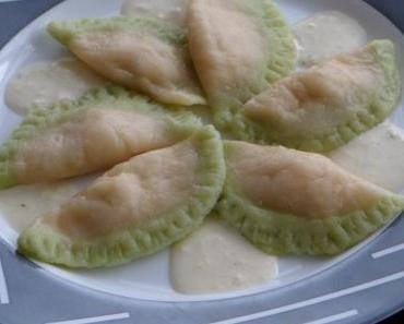 Raviolis "trop chou" farcis au fromage de chèvre, miel et noix
