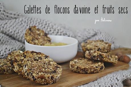 Galettes de flocons d'avoine et fruits secs