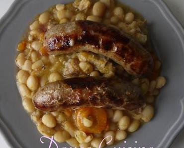 Haricots blancs et saucisses de Toulouse