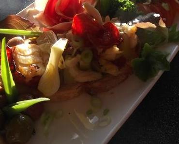 Le Portugal à l'honneur, tartine et salade printanière