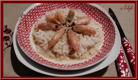 Crevettes  au Curry Vert