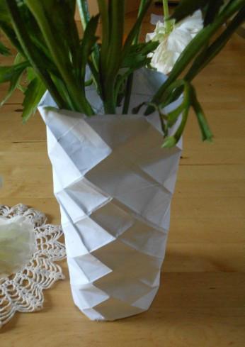 vase origami DYI 1