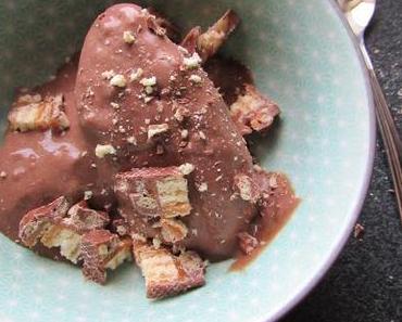 Glace rugissante au chocolat.