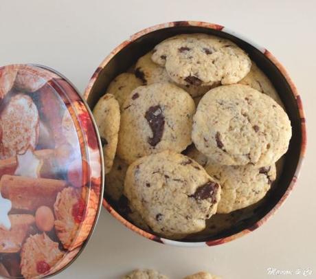 Cookies au beurre de coco et pépites de chocolat