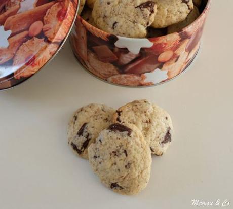 Cookies au beurre de coco et pépites de chocolat