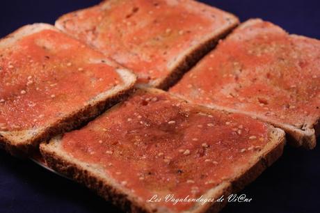 Tartines à la tomate