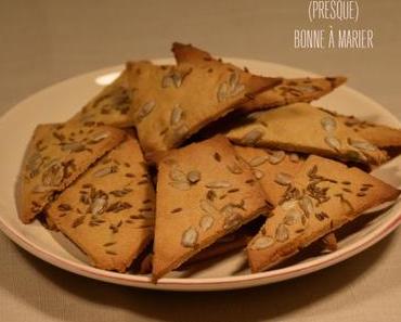 Crackers à la farine de pois chiches et cumin