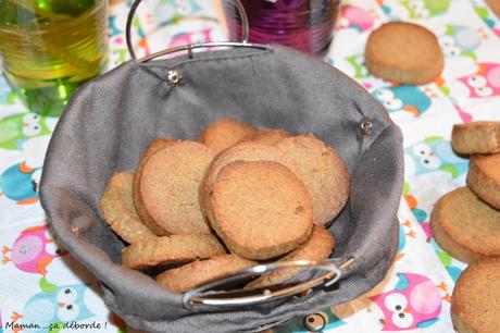 Sablés apéritifs à la farine de châtaigne et parmesan