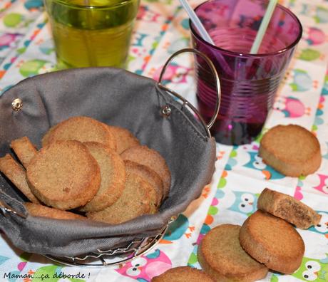 Sablés apéritifs à la farine de châtaigne et parmesan