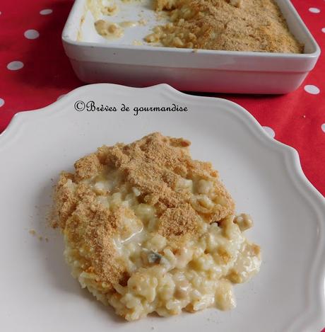 Risotto gratiné aux pois chiches et gorgonzola {D'après L'Italie dans ma cuisine}