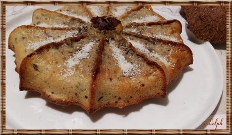 Gâteau à la noix de coco et chocolat