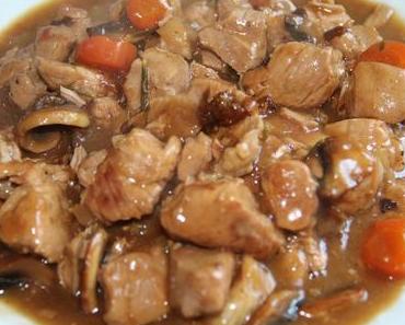 COCOTTE DE PORC A LA BIERE BRUNE