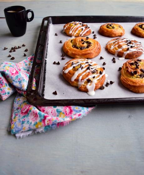 Roulés au chocolat & crème pâtissière