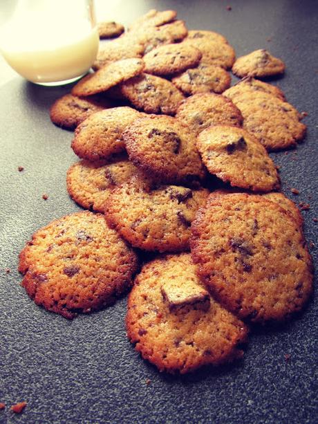 Minis cookies au caramel beurre salé et chocolat. [Passe-plats entre amis #7]