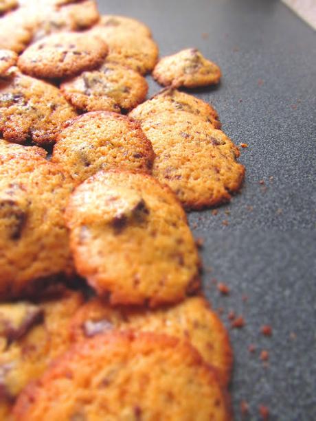 Minis cookies au caramel beurre salé et chocolat. [Passe-plats entre amis #7]