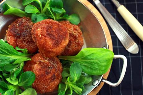 Un reste de purée? Des croquettes jambon-comté (polpette)!