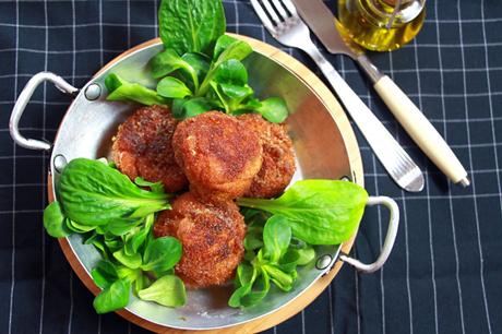 Un reste de purée? Des croquettes jambon-comté (polpette)!