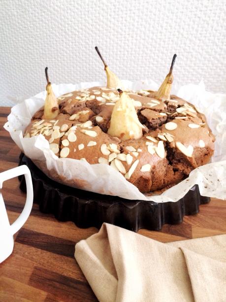 Gâteau  Chocolat Poire Amande 