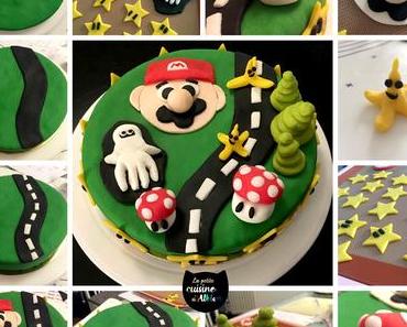 Mon gâteau Mario Kart (et la recette du molly cake version zébra)