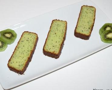 Gâteau amande kiwi pavot