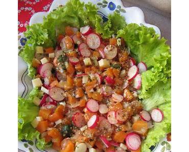 Salade printanière aux radis & carottes