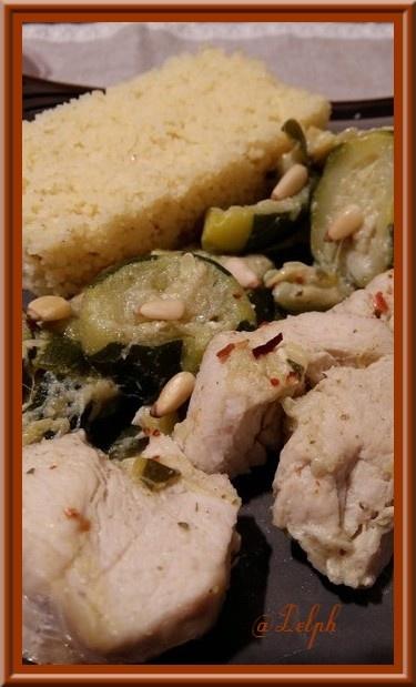 Poulet aux courgettes et Cumin