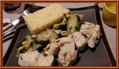 Poulet aux courgettes et Cumin